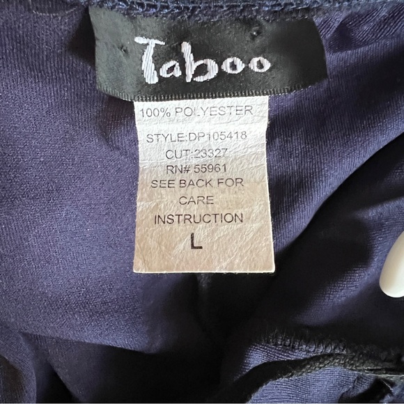 Midnight Blue 90s Whimsigoth Halter Neck Dress - Picture 4 of 4